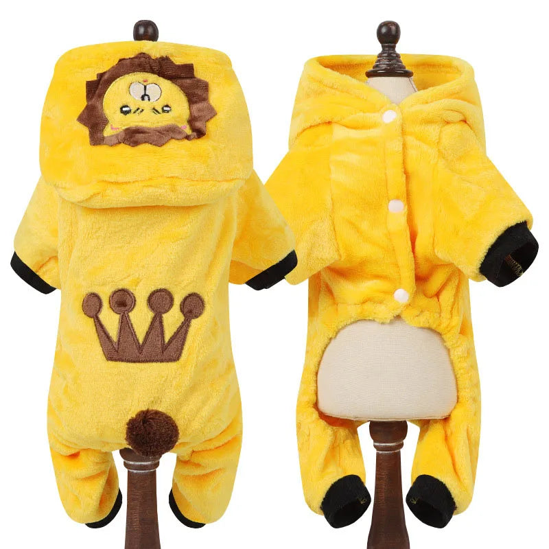 Cartoon Animal Dog, Cat Costume for Small animals.