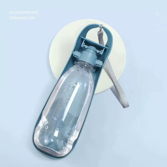 500ML Dog Puppy Foldable Water Bottle Portable for Drinking Hiking Outdoor Travel Small Medium Big Pet Cat Dog Feeder Bottle