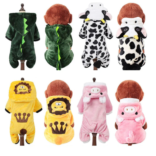 Cartoon Animal Dog, Cat Costume for Small animals.