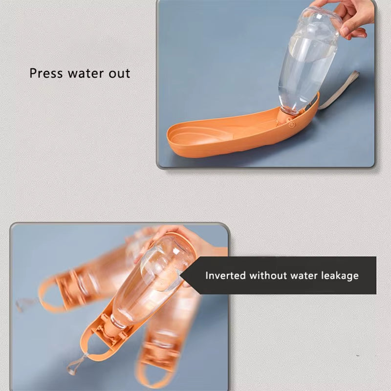 500ML Dog Puppy Foldable Water Bottle Portable for Drinking Hiking Outdoor Travel Small Medium Big Pet Cat Dog Feeder Bottle